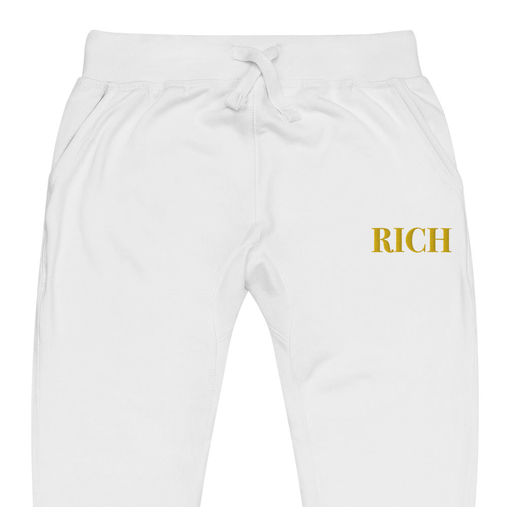 RICH BY XCLUSIF POETIX Embroidery Unisex fleece sweatpants