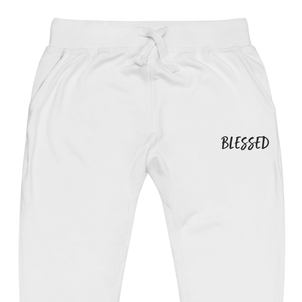 BLESSED BY XCLUSIF POETIX EMBROIDERY Unisex fleece sweatpants