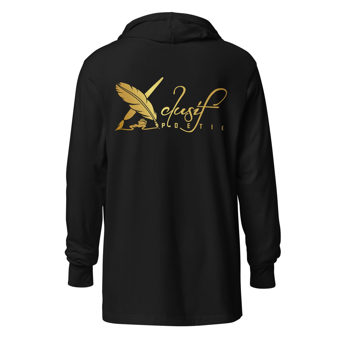 BLESSED BY XCLUSIF POETIX Hooded long-sleeve tee