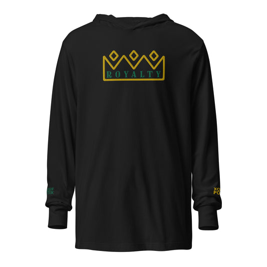 ROYALTY BY XCLUSIF POETIX Embroidery Hooded long-sleeve tee