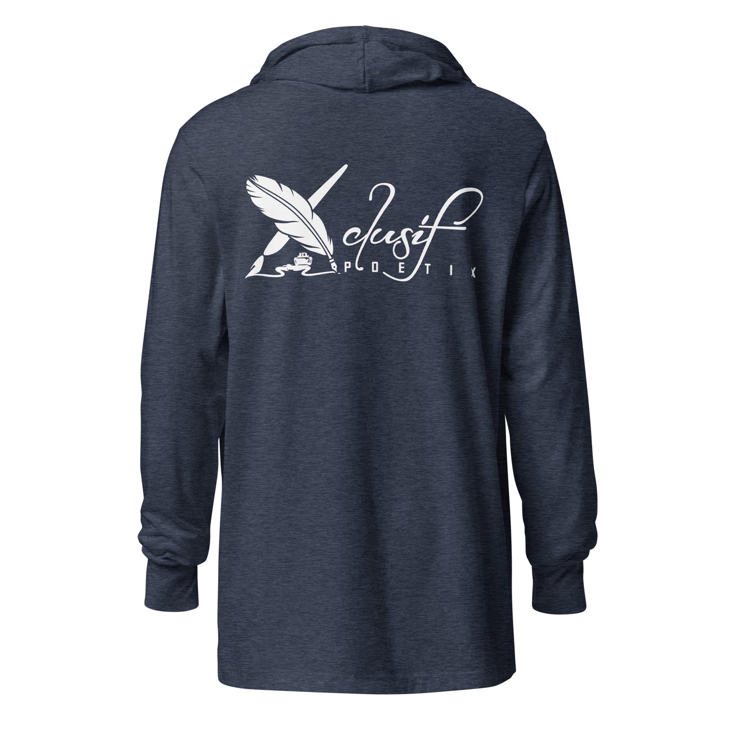 "LIVE FOR WHAT YOU LOVE" BY XCLUSIF POETIX Hooded long-sleeve tee