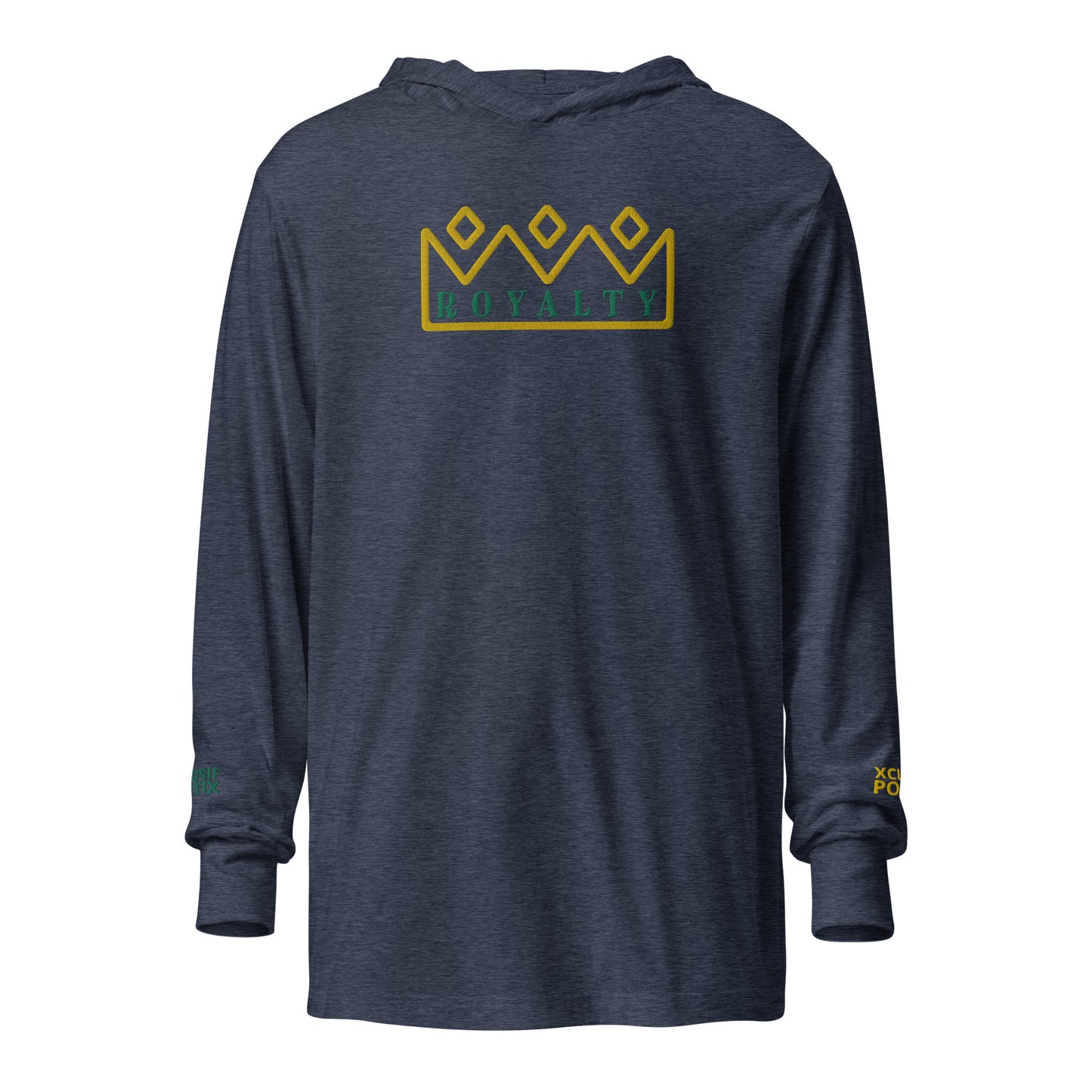 ROYALTY BY XCLUSIF POETIX Embroidery Hooded long-sleeve tee