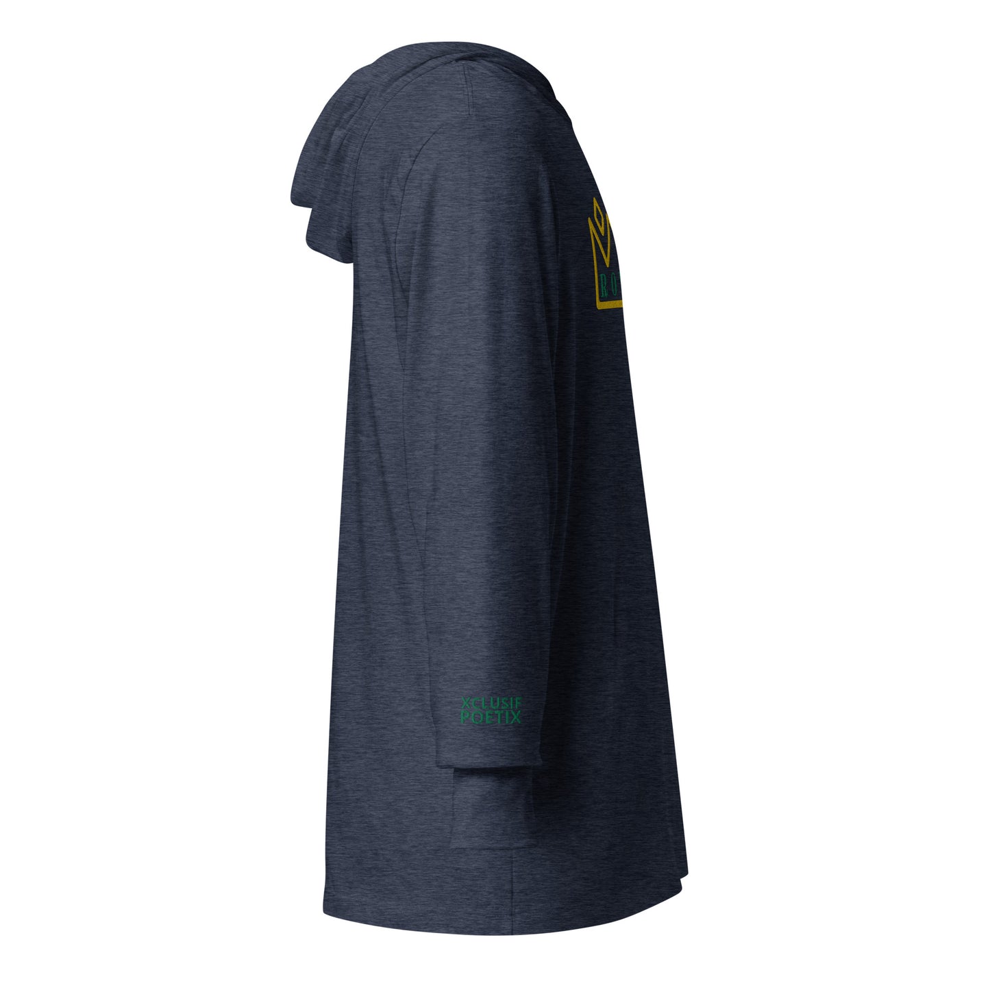 ROYALTY BY XCLUSIF POETIX Embroidery Hooded long-sleeve tee