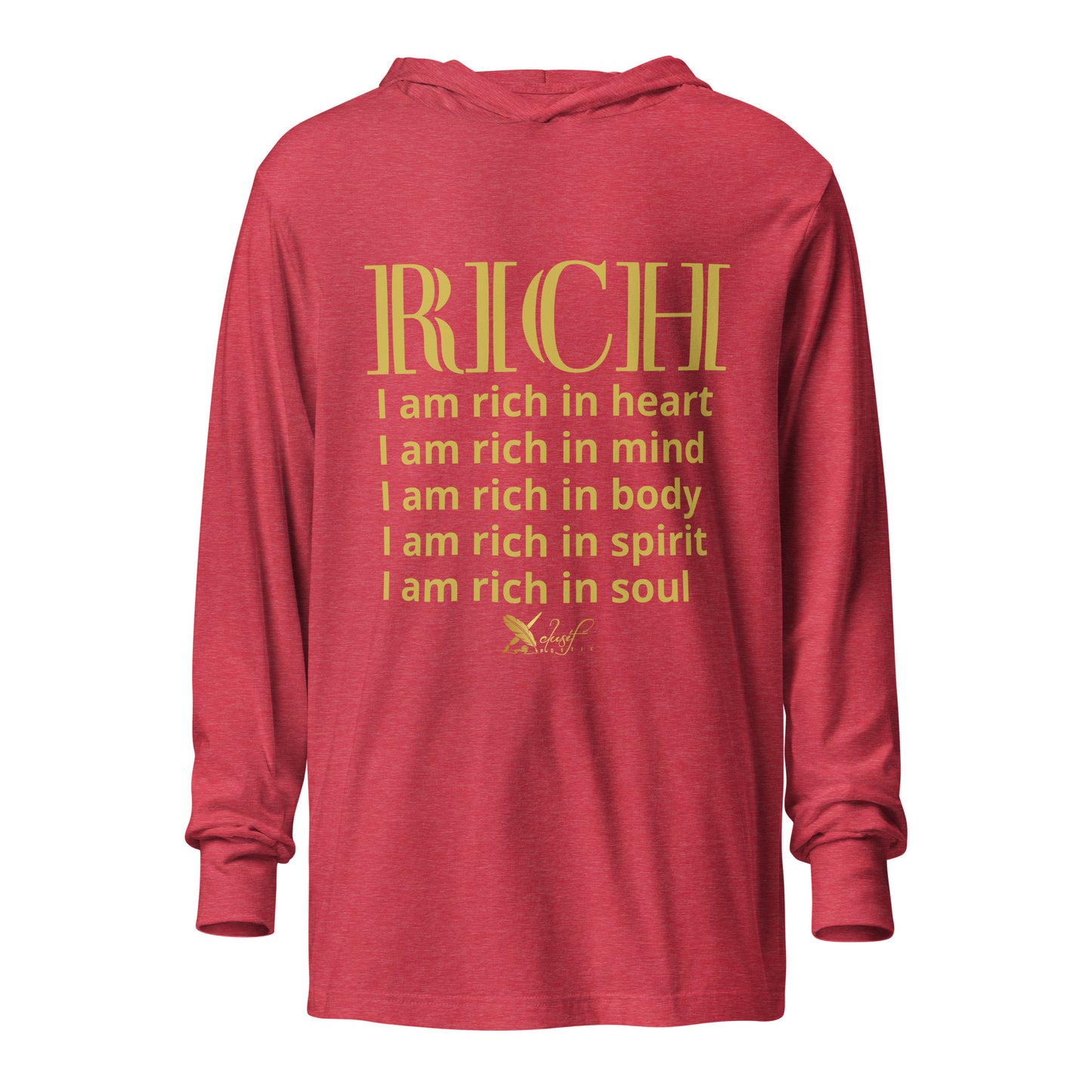 RICH BY XCLUSIF POETIX Hooded long-sleeve tee