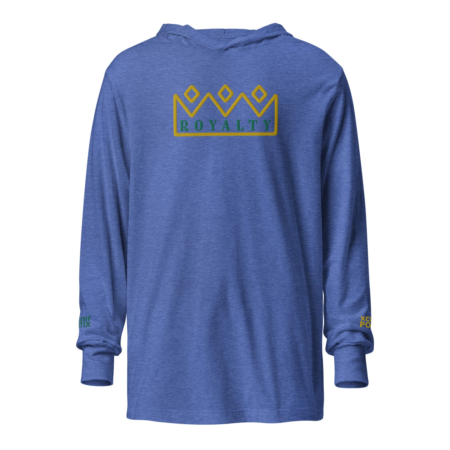 ROYALTY BY XCLUSIF POETIX Embroidery Hooded long-sleeve tee