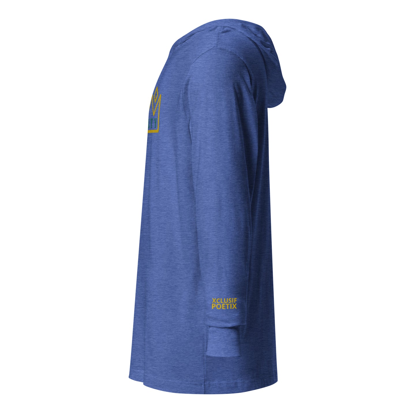 ROYALTY BY XCLUSIF POETIX Embroidery Hooded long-sleeve tee