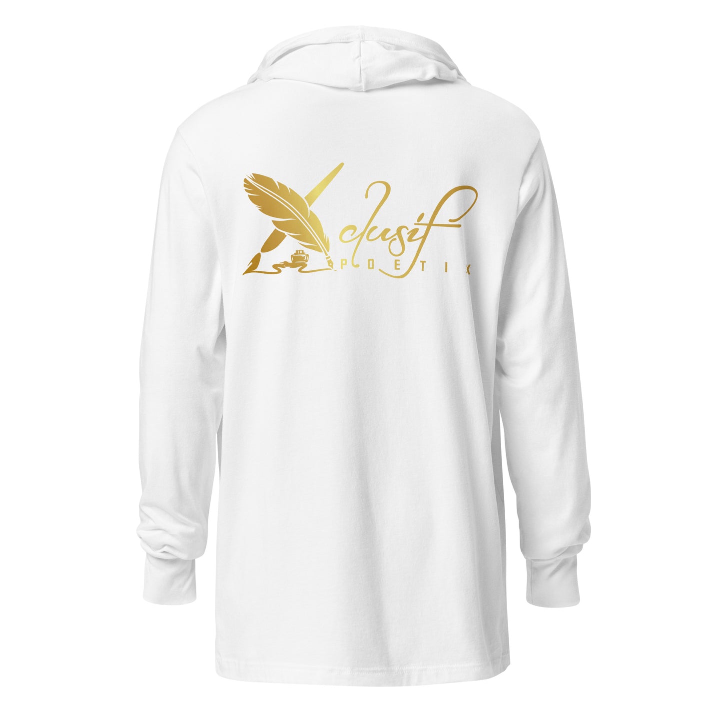 BLESSED BY XCLUSIF POETIX Hooded long-sleeve tee