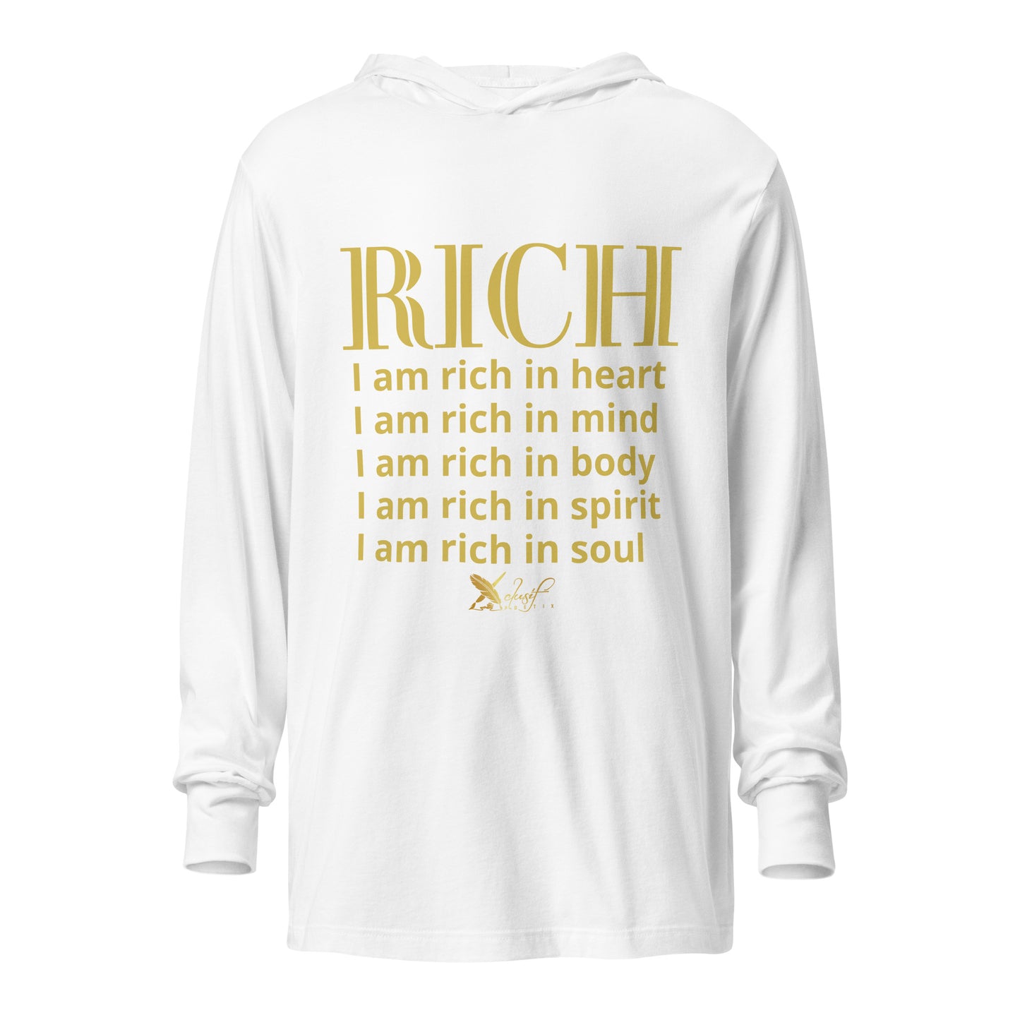 RICH BY XCLUSIF POETIX Hooded long-sleeve tee