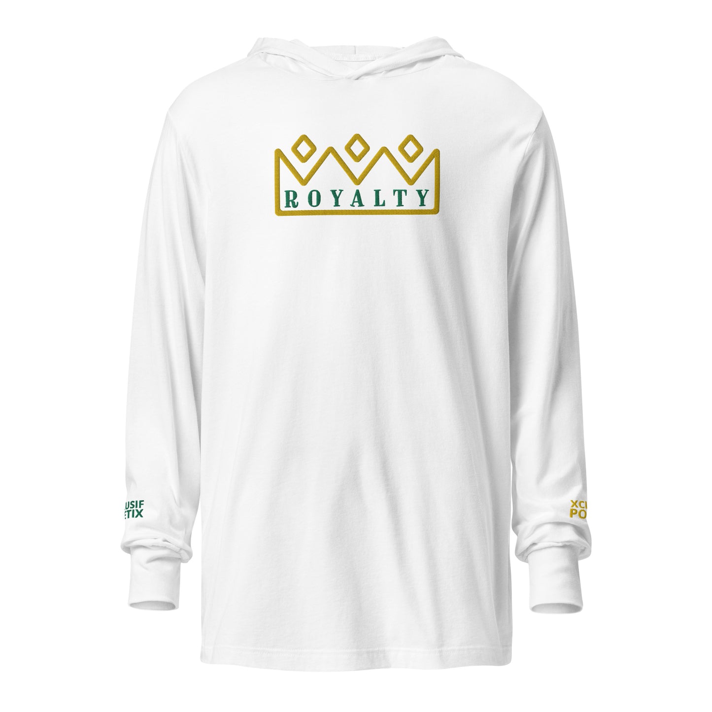 ROYALTY BY XCLUSIF POETIX Embroidery Hooded long-sleeve tee