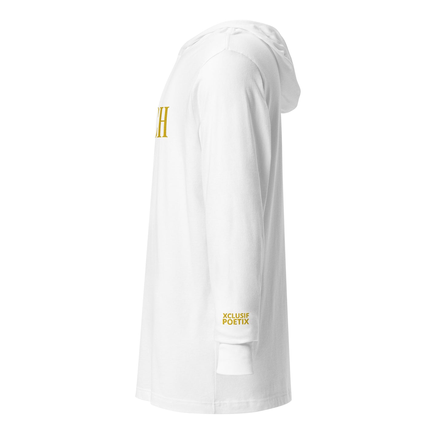 RICH BY XCLUSIF POETIX Embroidery Hooded long-sleeve tee