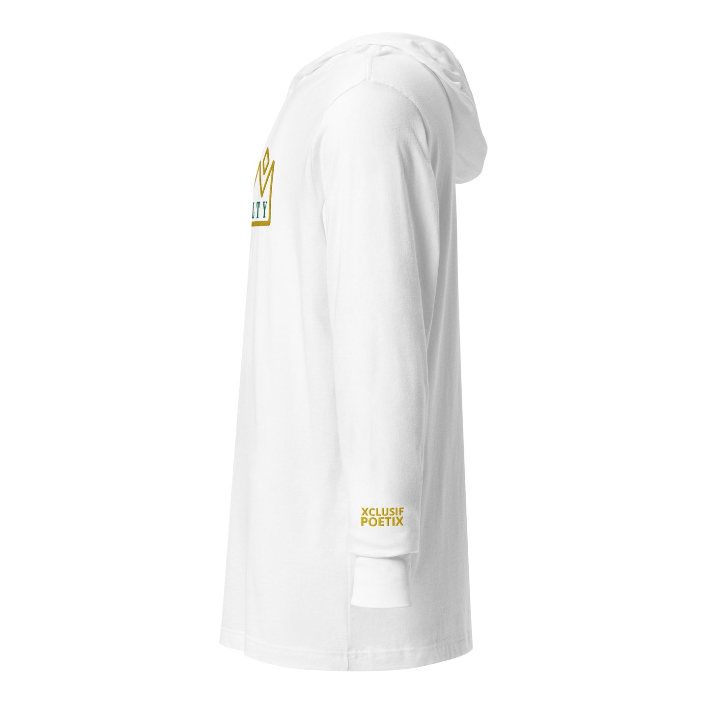 ROYALTY BY XCLUSIF POETIX Embroidery Hooded long-sleeve tee