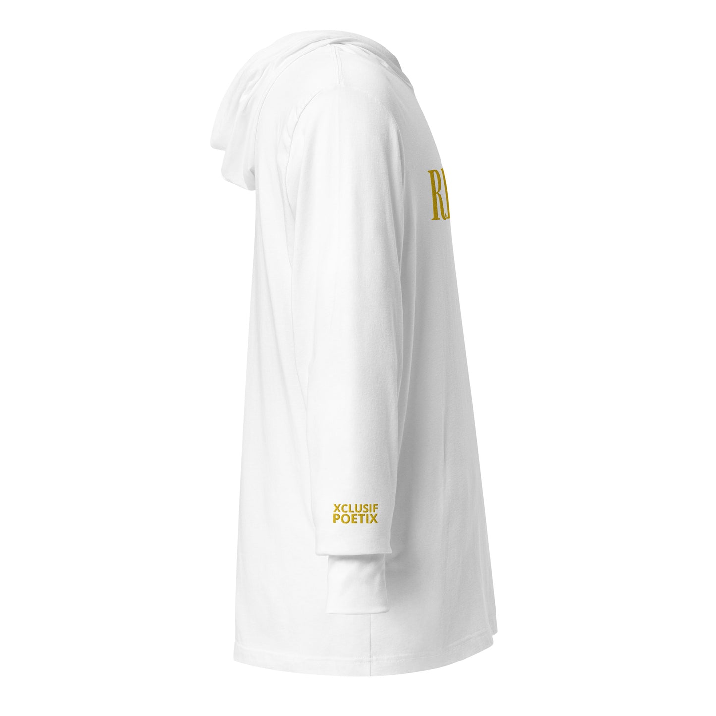 RICH BY XCLUSIF POETIX Embroidery Hooded long-sleeve tee