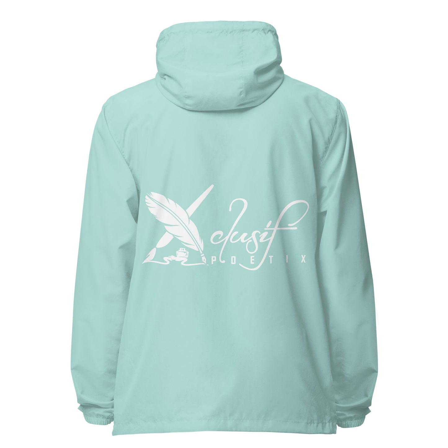 XCLUSIF POETIX WHITE LOGO Unisex windbreaker