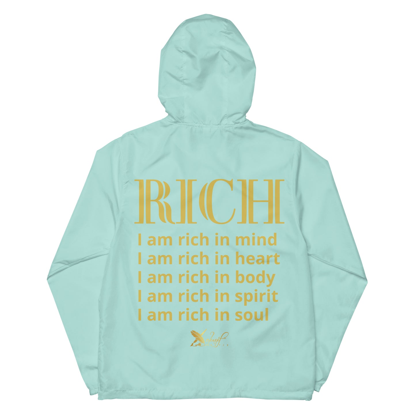 RICH BY XCLUSIF POETIX Unisex lightweight zip up windbreaker