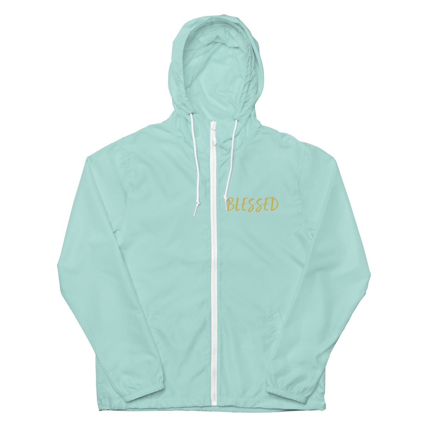 BLESSED BY XCLUSIF POETIX Unisex lightweight zip up windbreaker