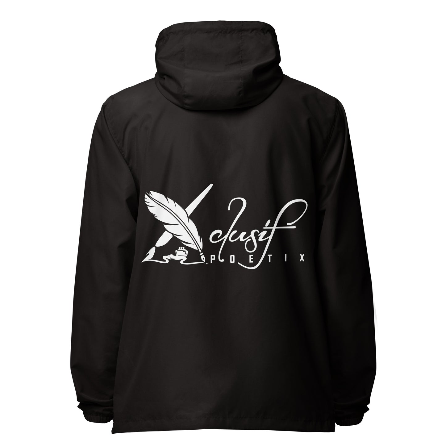 XCLUSIF POETIX WHITE LOGO Unisex windbreaker