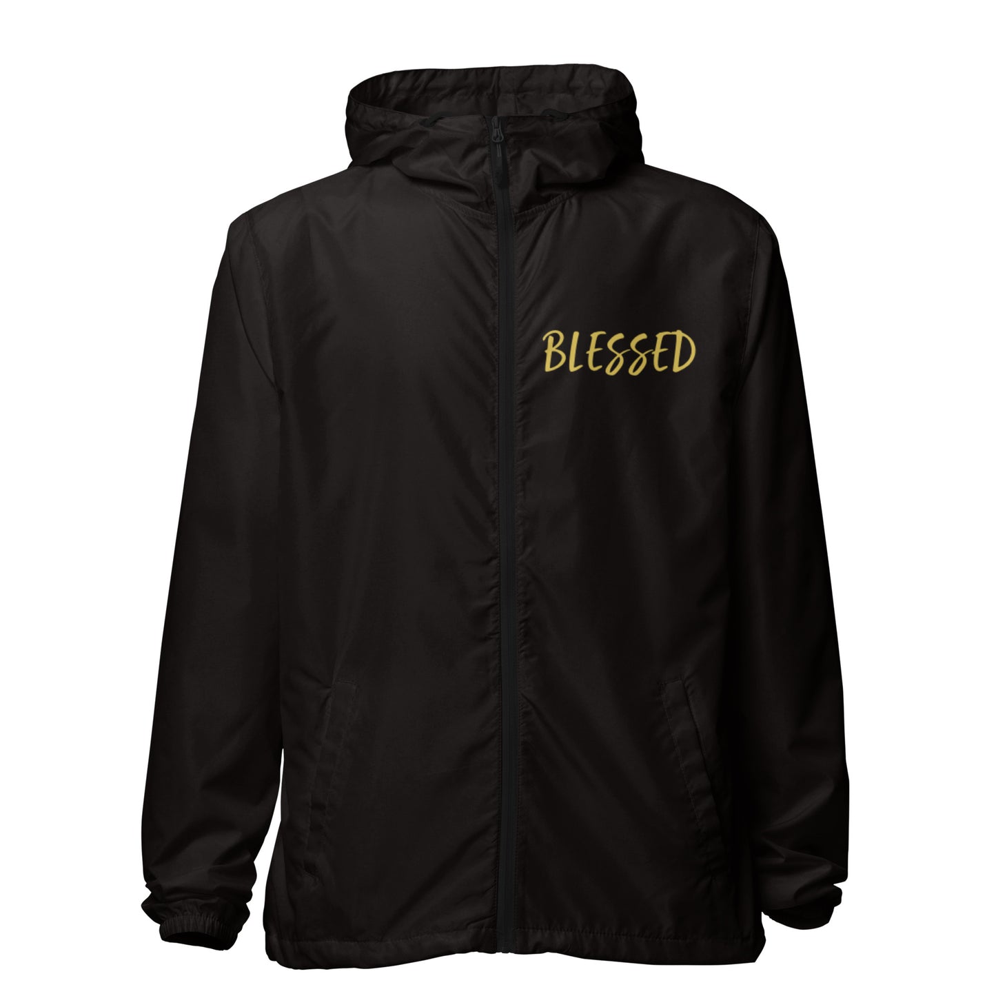 BLESSED BY XCLUSIF POETIX Unisex lightweight zip up windbreaker