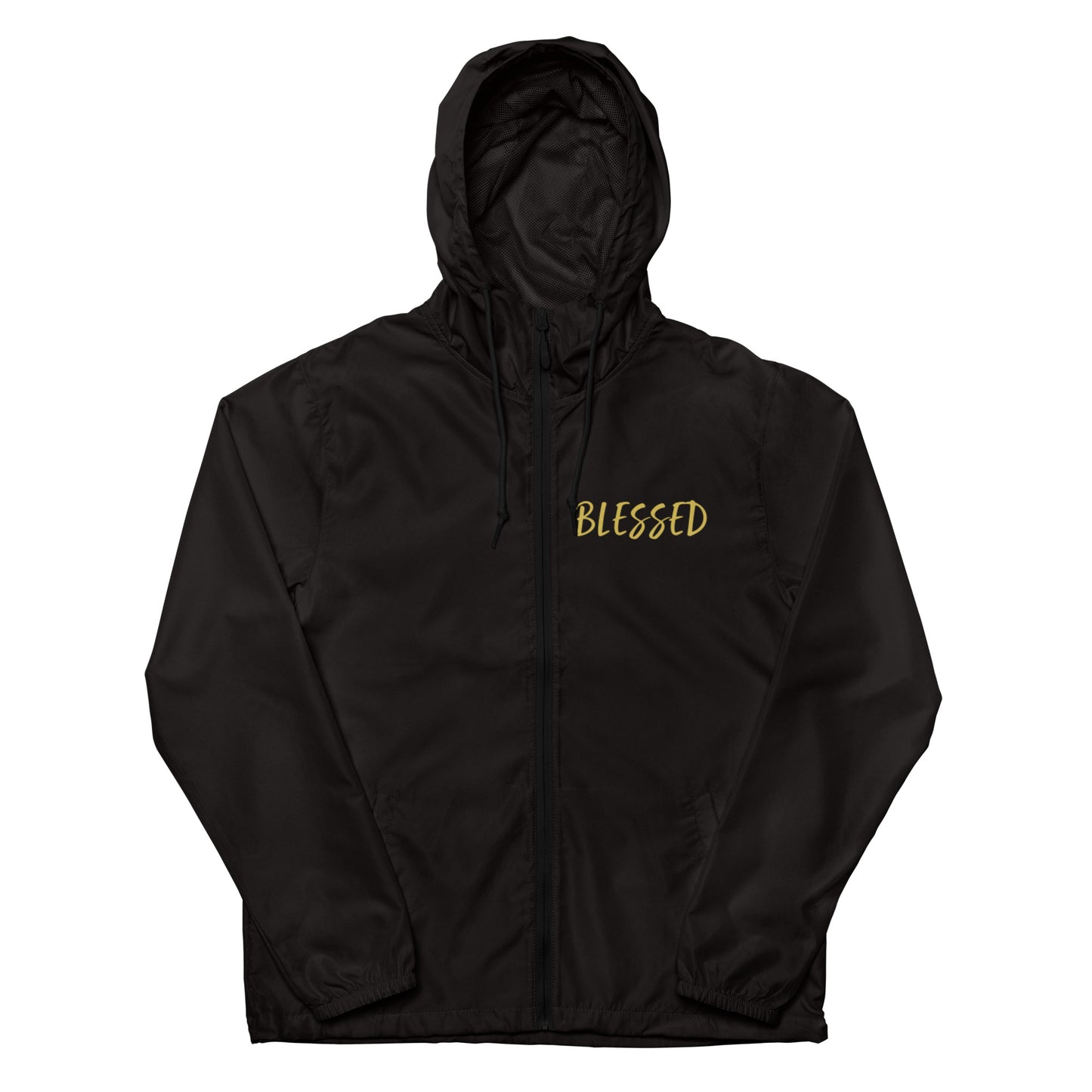 BLESSED BY XCLUSIF POETIX Unisex lightweight zip up windbreaker