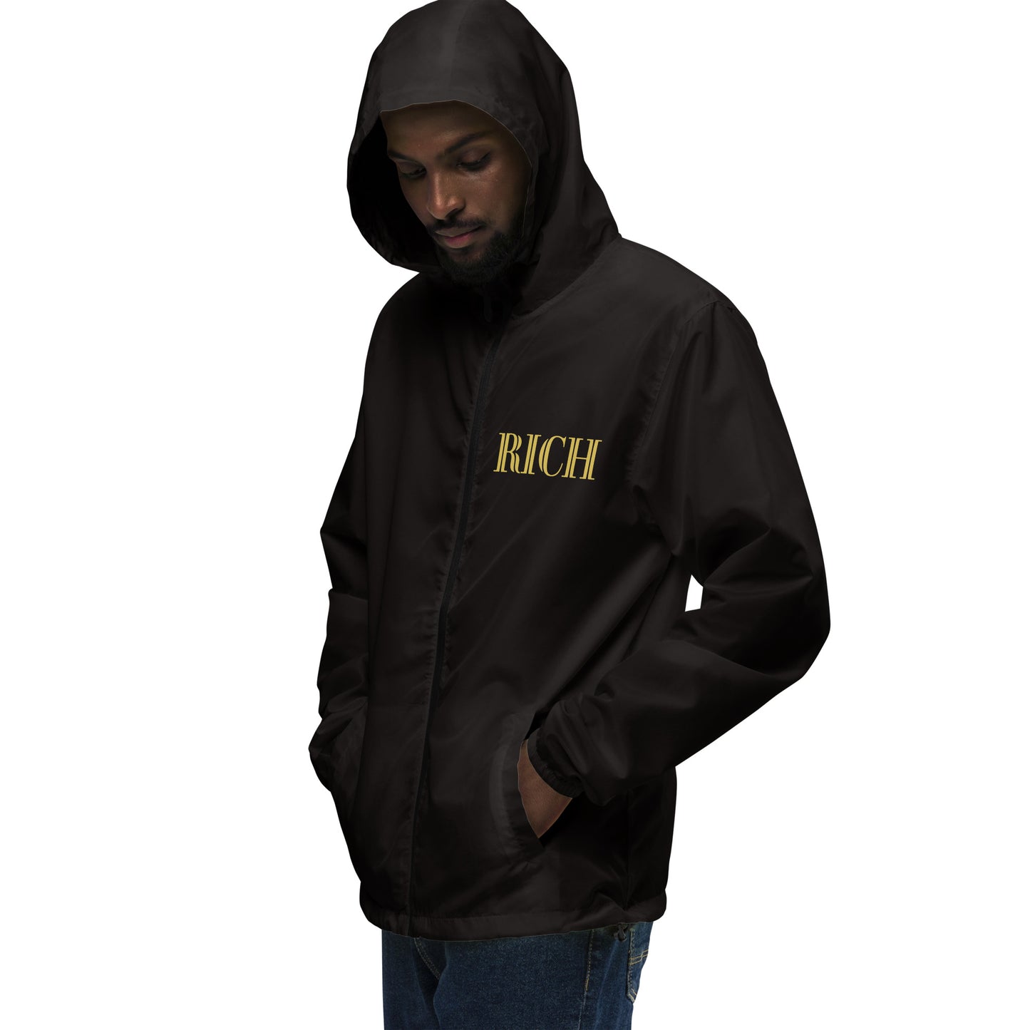 RICH BY XCLUSIF POETIX Unisex lightweight zip up windbreaker