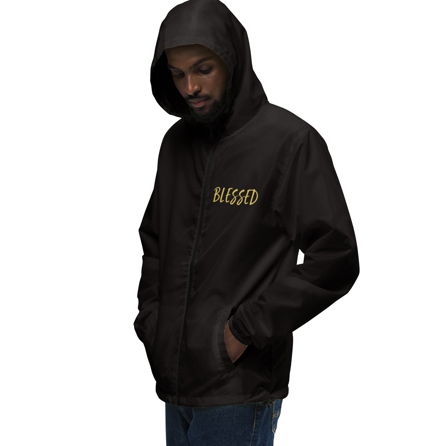 BLESSED BY XCLUSIF POETIX Unisex lightweight zip up windbreaker