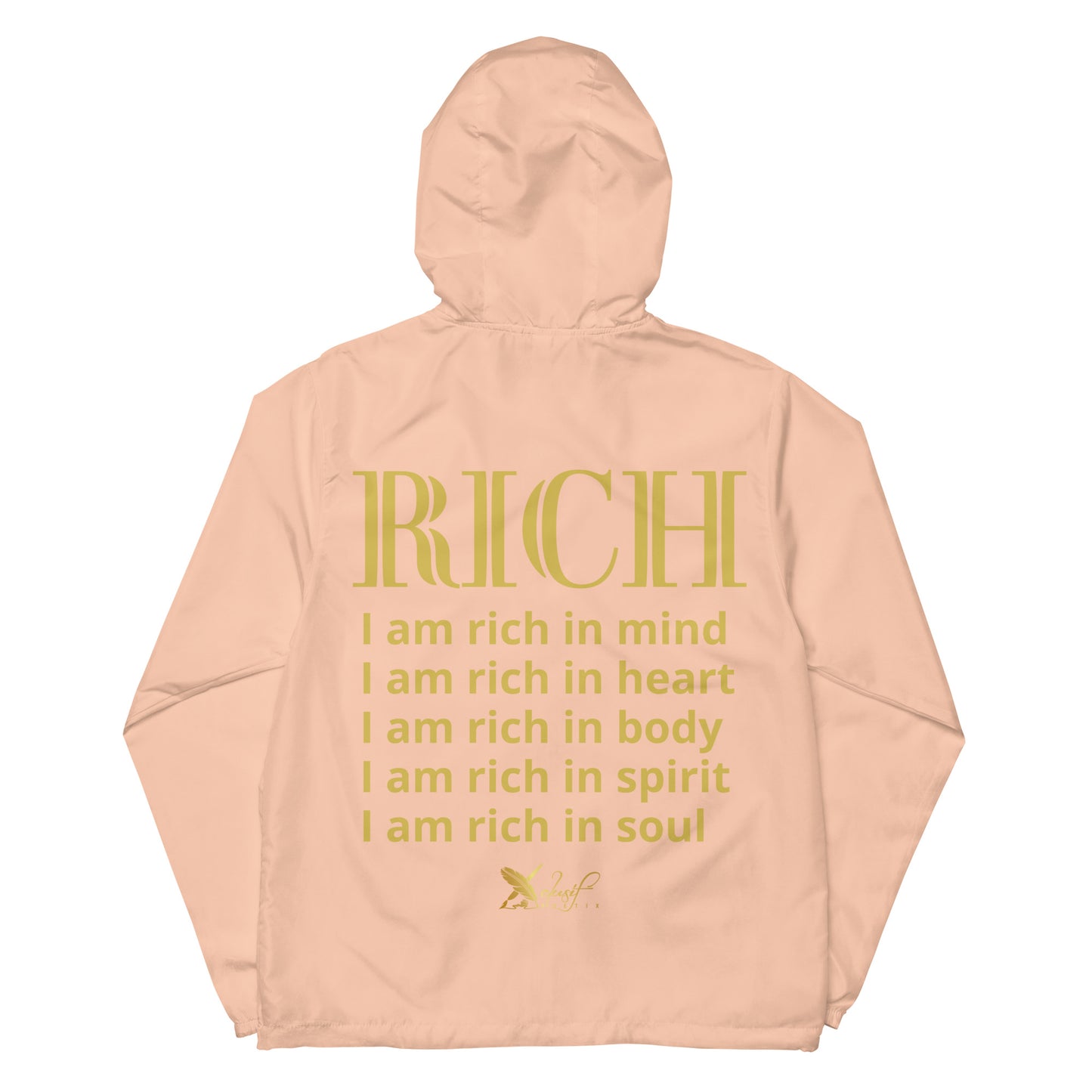 RICH BY XCLUSIF POETIX Unisex lightweight zip up windbreaker