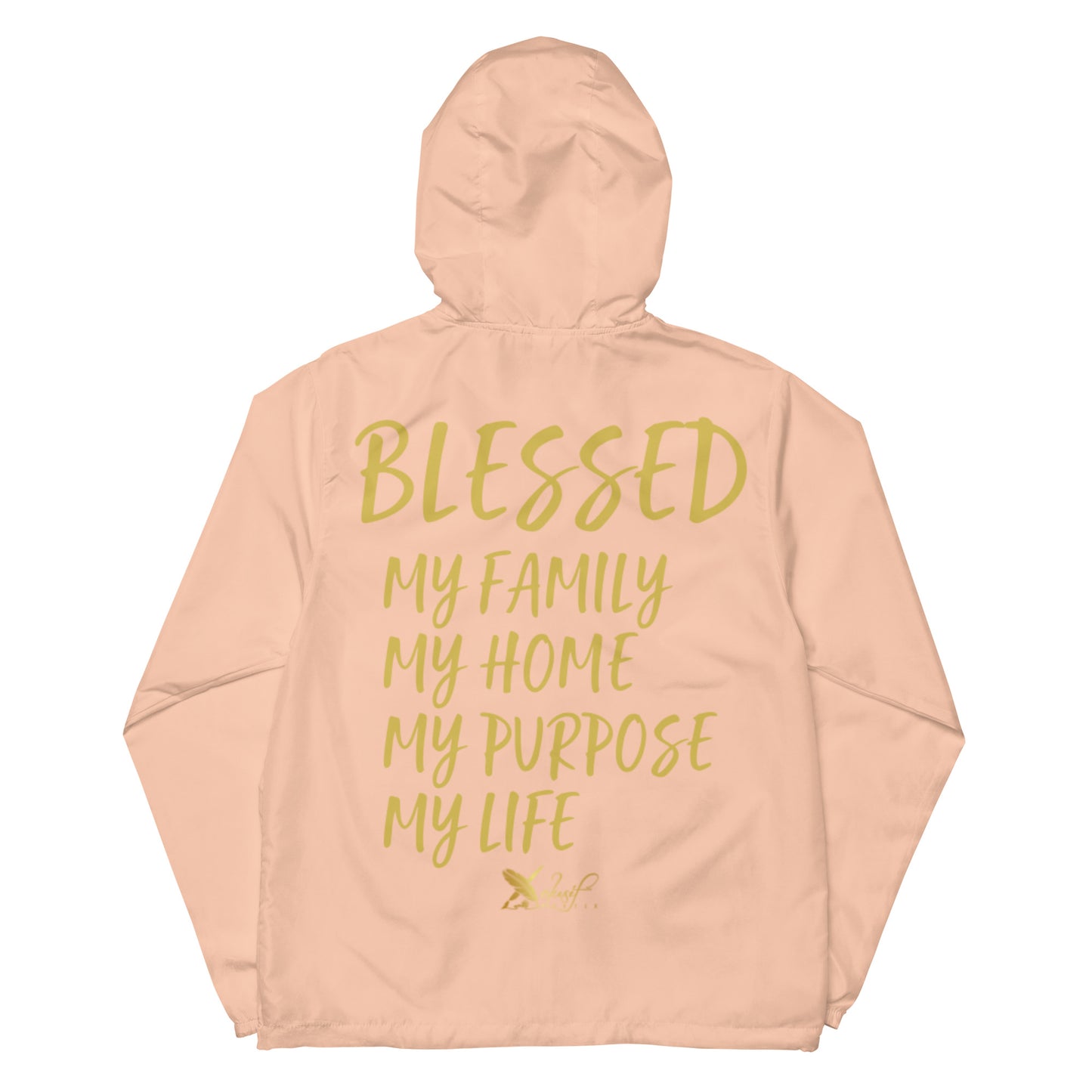 BLESSED BY XCLUSIF POETIX Unisex lightweight zip up windbreaker