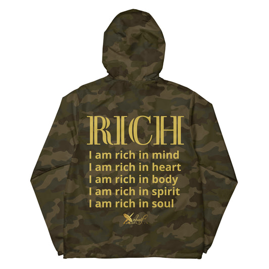 RICH BY XCLUSIF POETIX Unisex lightweight zip up windbreaker