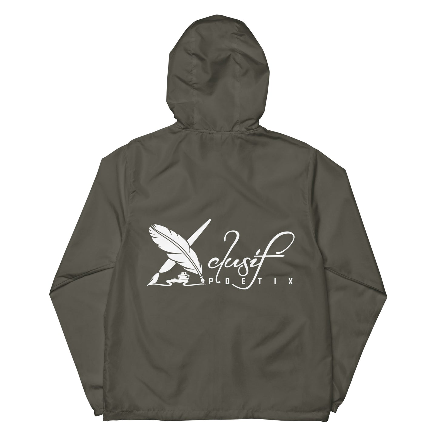 XCLUSIF POETIX WHITE LOGO Unisex windbreaker