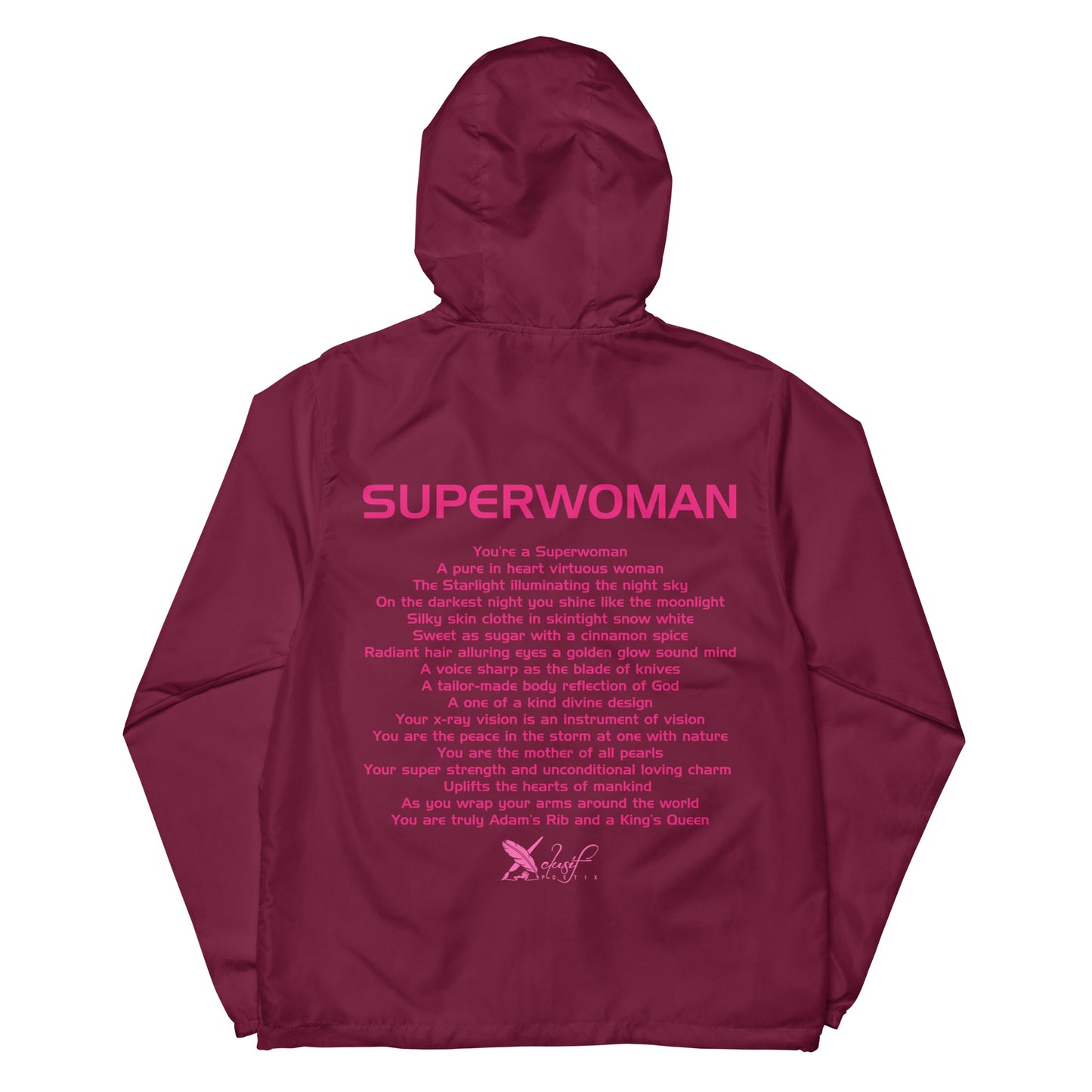 SUPERWOMAN BY XCLUSIF POETIX Unisex lightweight zip up windbreaker