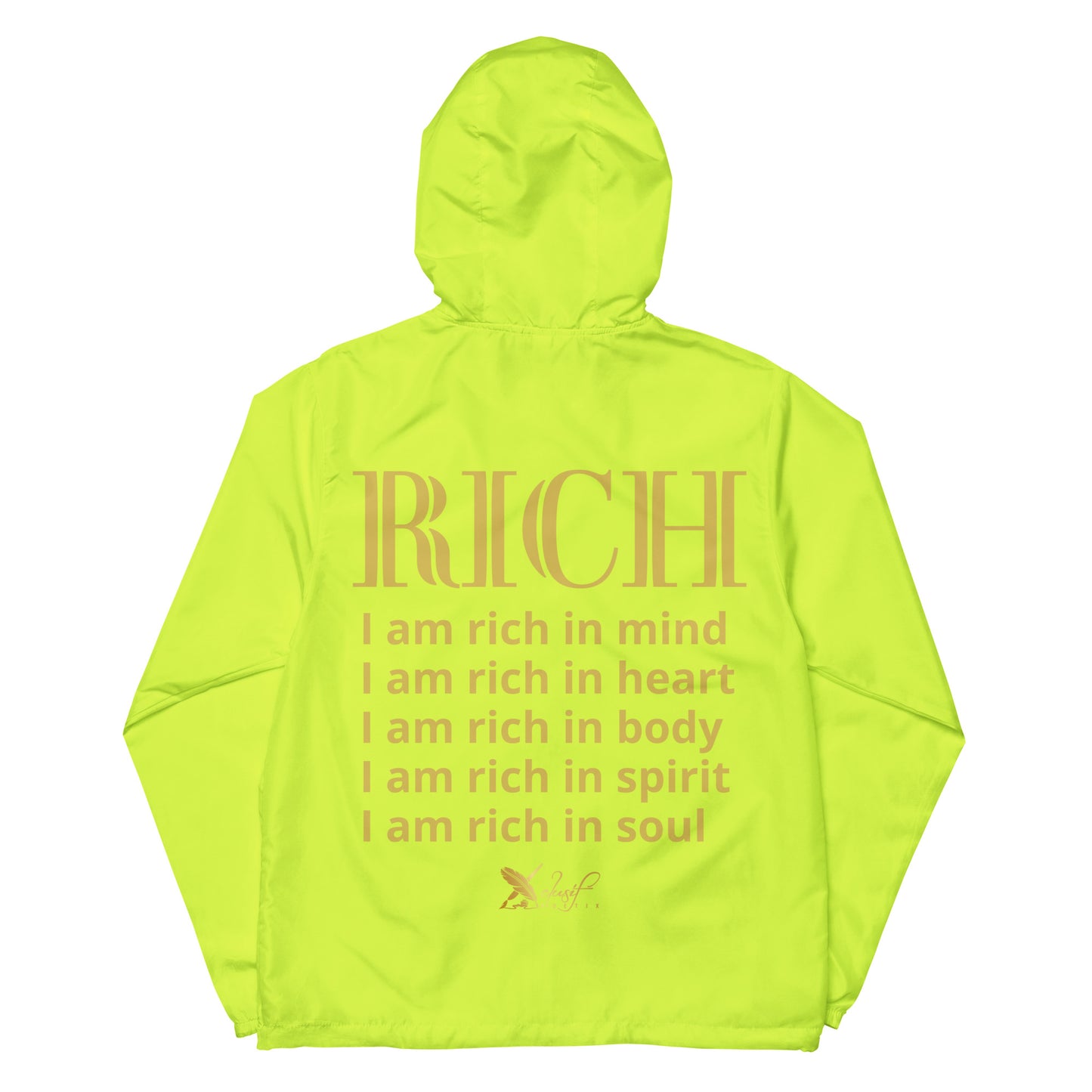 RICH BY XCLUSIF POETIX Unisex lightweight zip up windbreaker