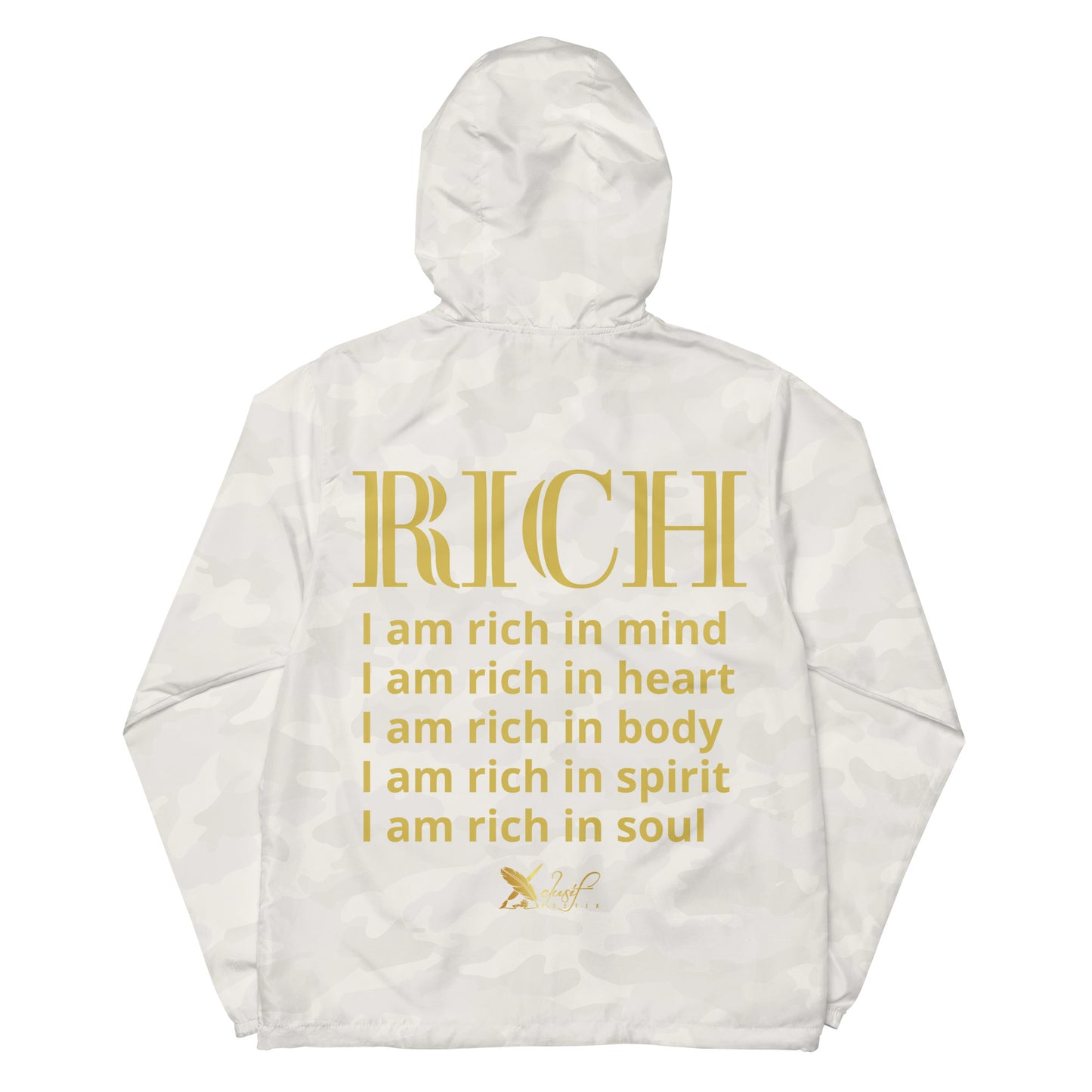 RICH BY XCLUSIF POETIX Unisex lightweight zip up windbreaker