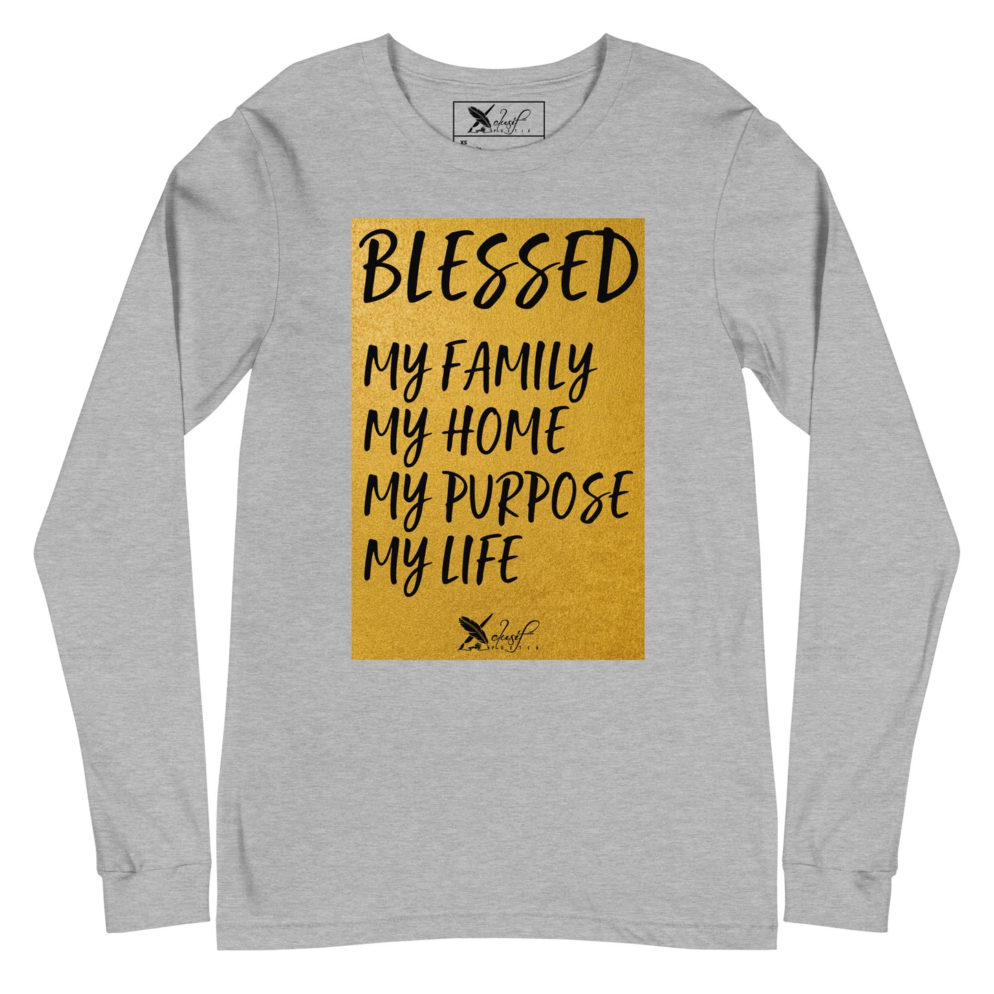 BLESSED BY XCLUSIF POETIX Unisex Long Sleeve Tee