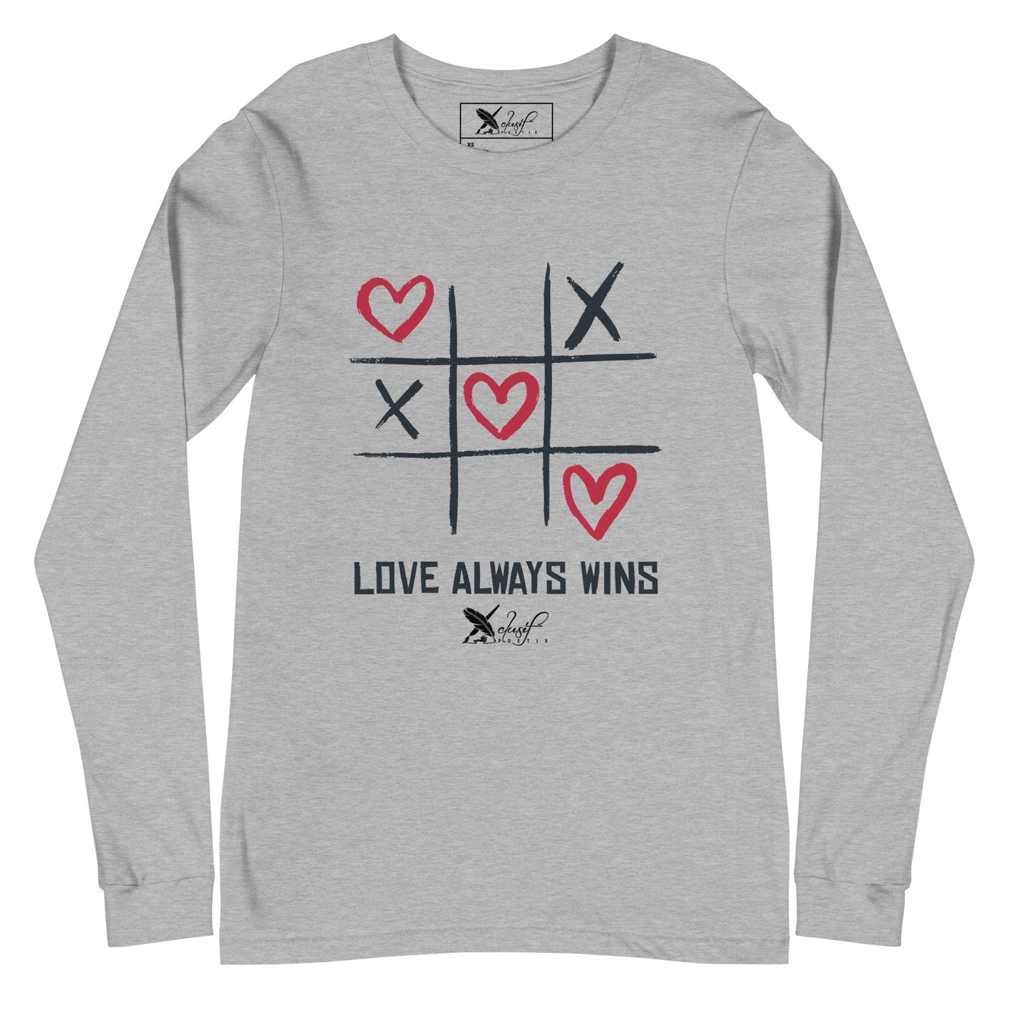 "LOVE ALWAYS WINS" BY XCLUSIF POETIX Unisex Long Sleeve Tee