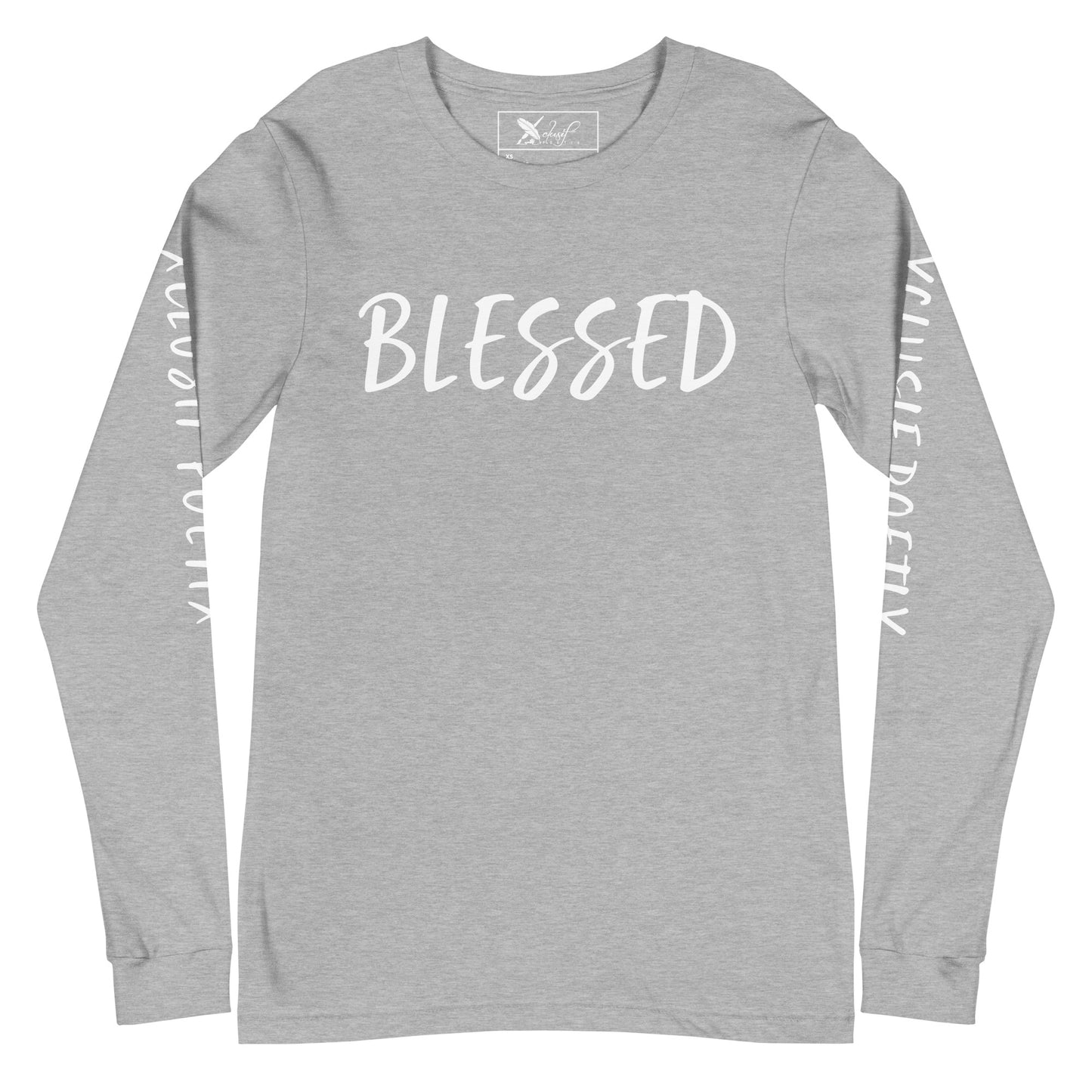 BLESSED BY XCLUSIF POETIX Unisex Long Sleeve Tee