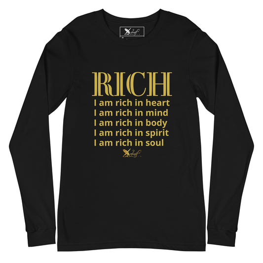 RICH BY XCLUSIF POETIX Unisex Long Sleeve Tee