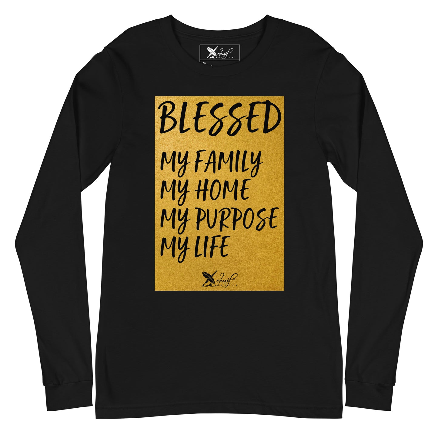 BLESSED BY XCLUSIF POETIX Unisex Long Sleeve Tee