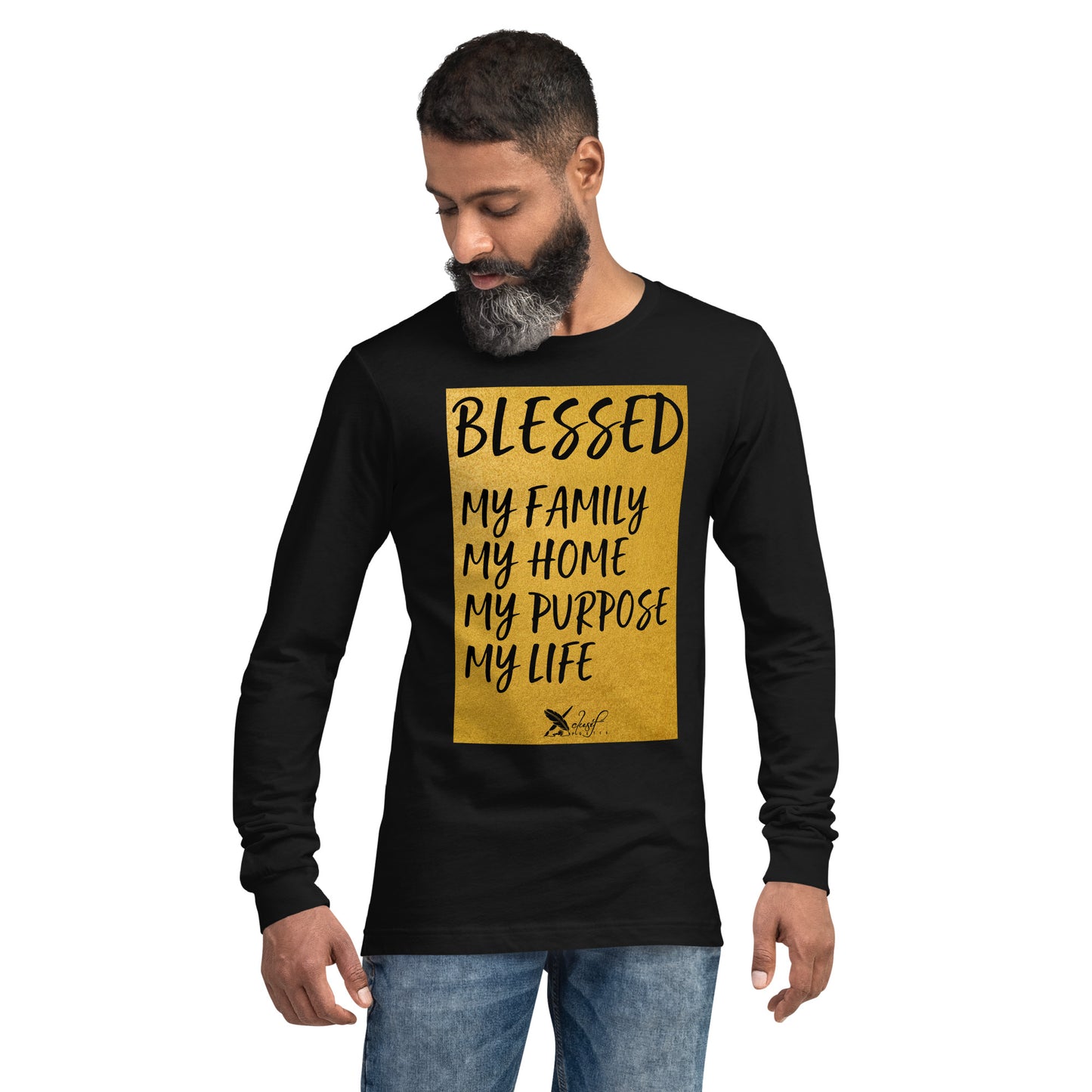 BLESSED BY XCLUSIF POETIX Unisex Long Sleeve Tee