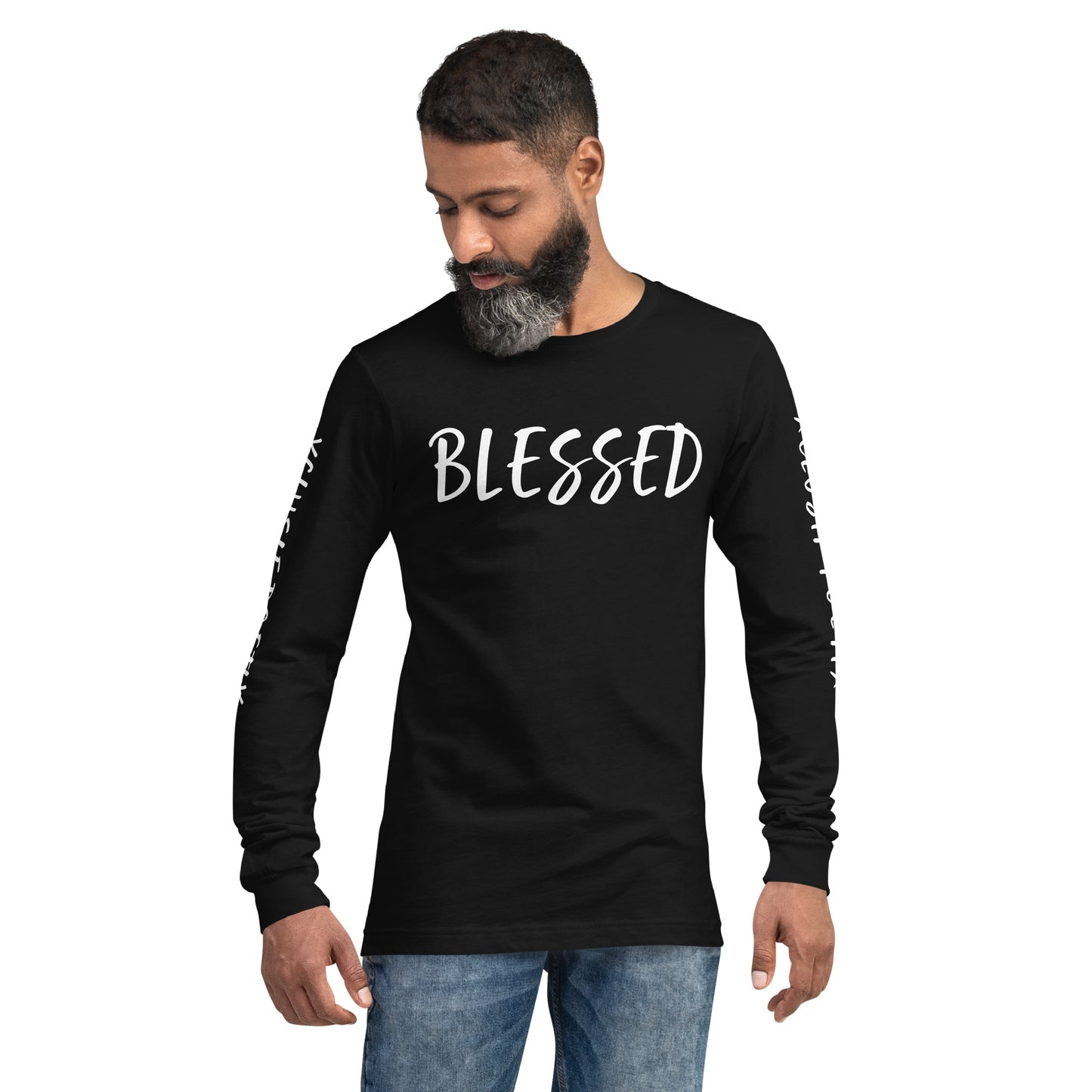 BLESSED BY XCLUSIF POETIX Unisex Long Sleeve Tee