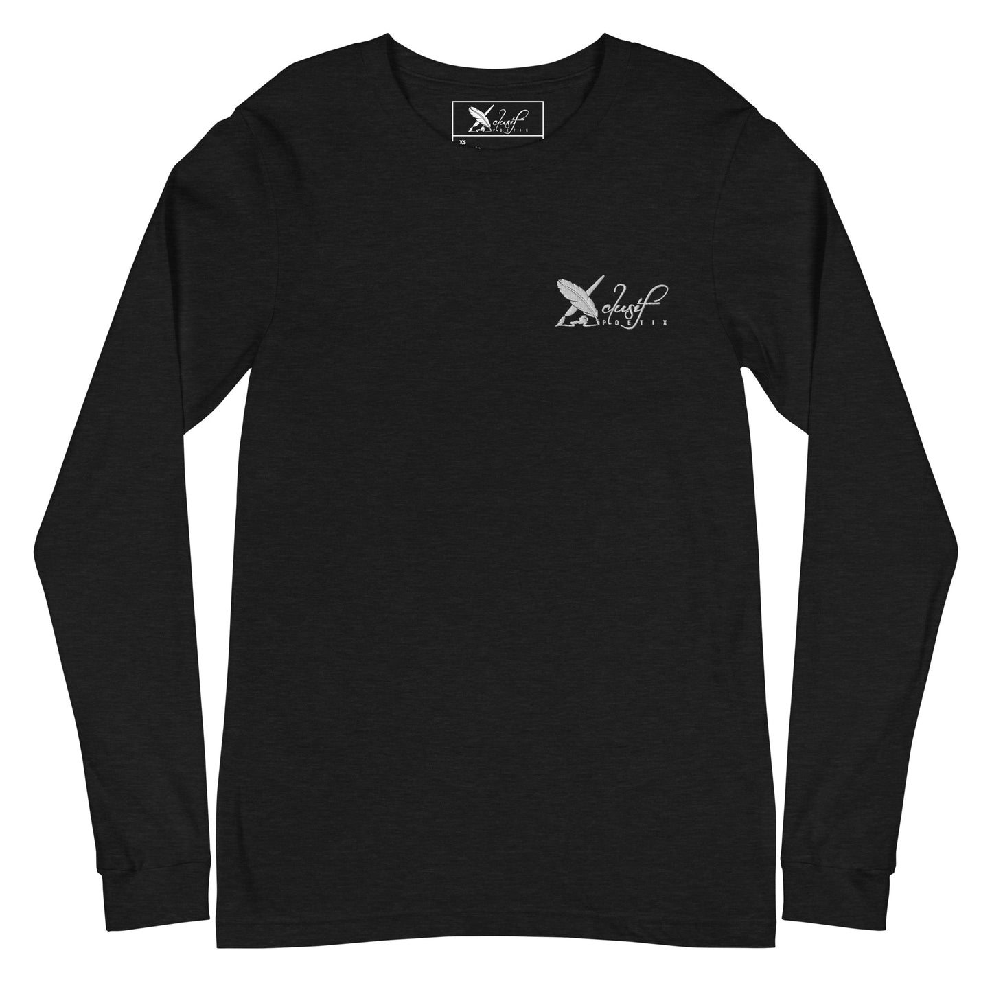 XCLUSIF POETIX WHITE LOGO Unisex Long Sleeve Tee