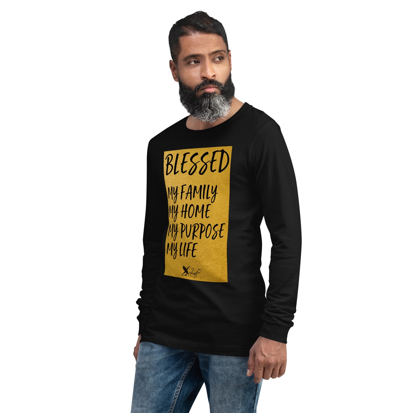 BLESSED BY XCLUSIF POETIX Unisex Long Sleeve Tee