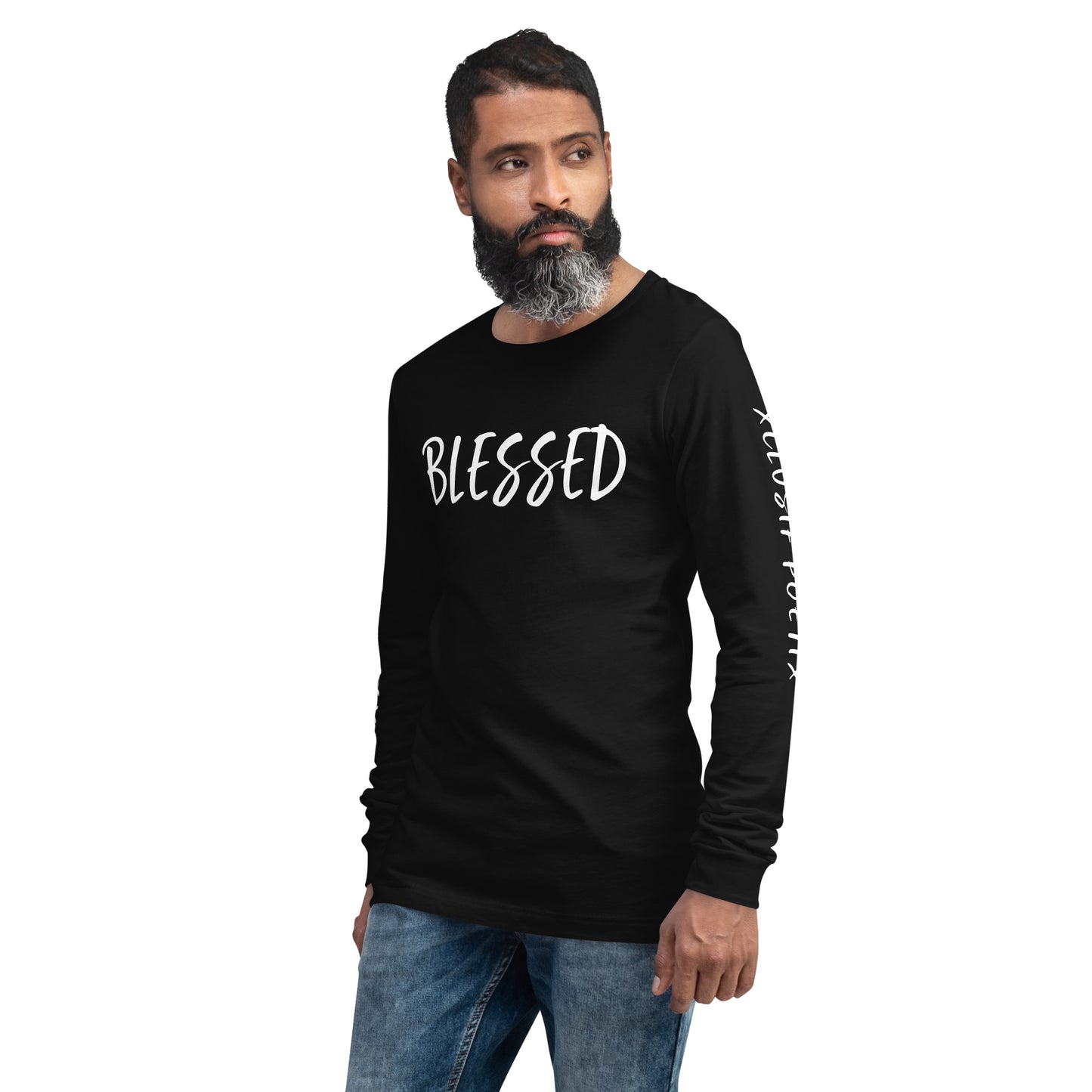 BLESSED BY XCLUSIF POETIX Unisex Long Sleeve Tee