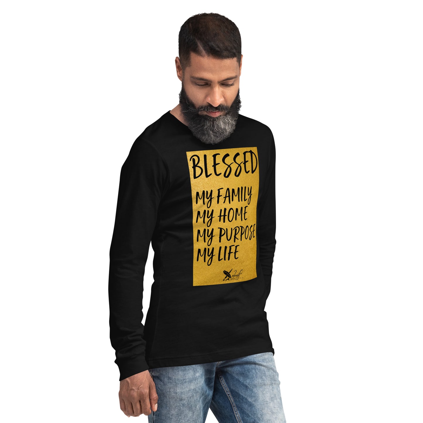 BLESSED BY XCLUSIF POETIX Unisex Long Sleeve Tee