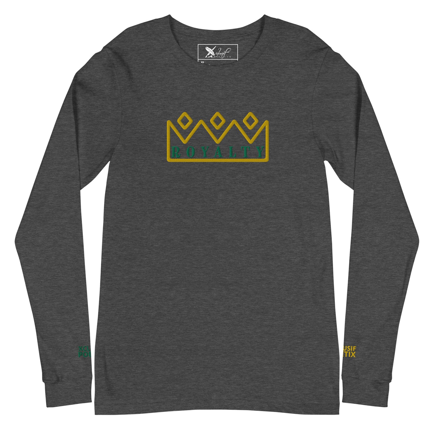 ROYALTY BY XCLUSIF POETIX Embroidery Unisex Long Sleeve Tee