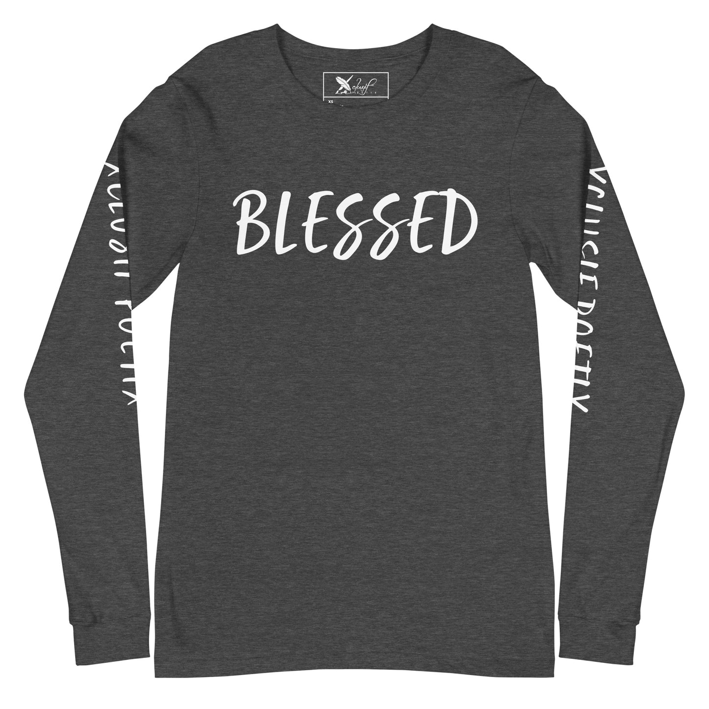 BLESSED BY XCLUSIF POETIX Unisex Long Sleeve Tee