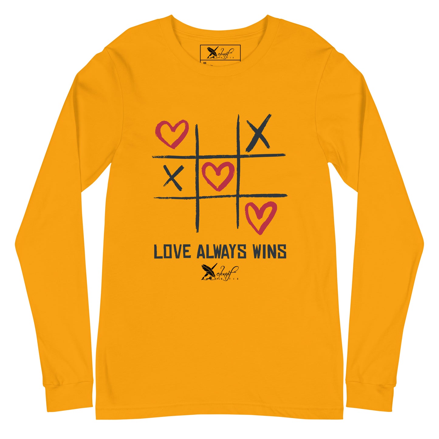 "LOVE ALWAYS WINS" BY XCLUSIF POETIX Unisex Long Sleeve Tee