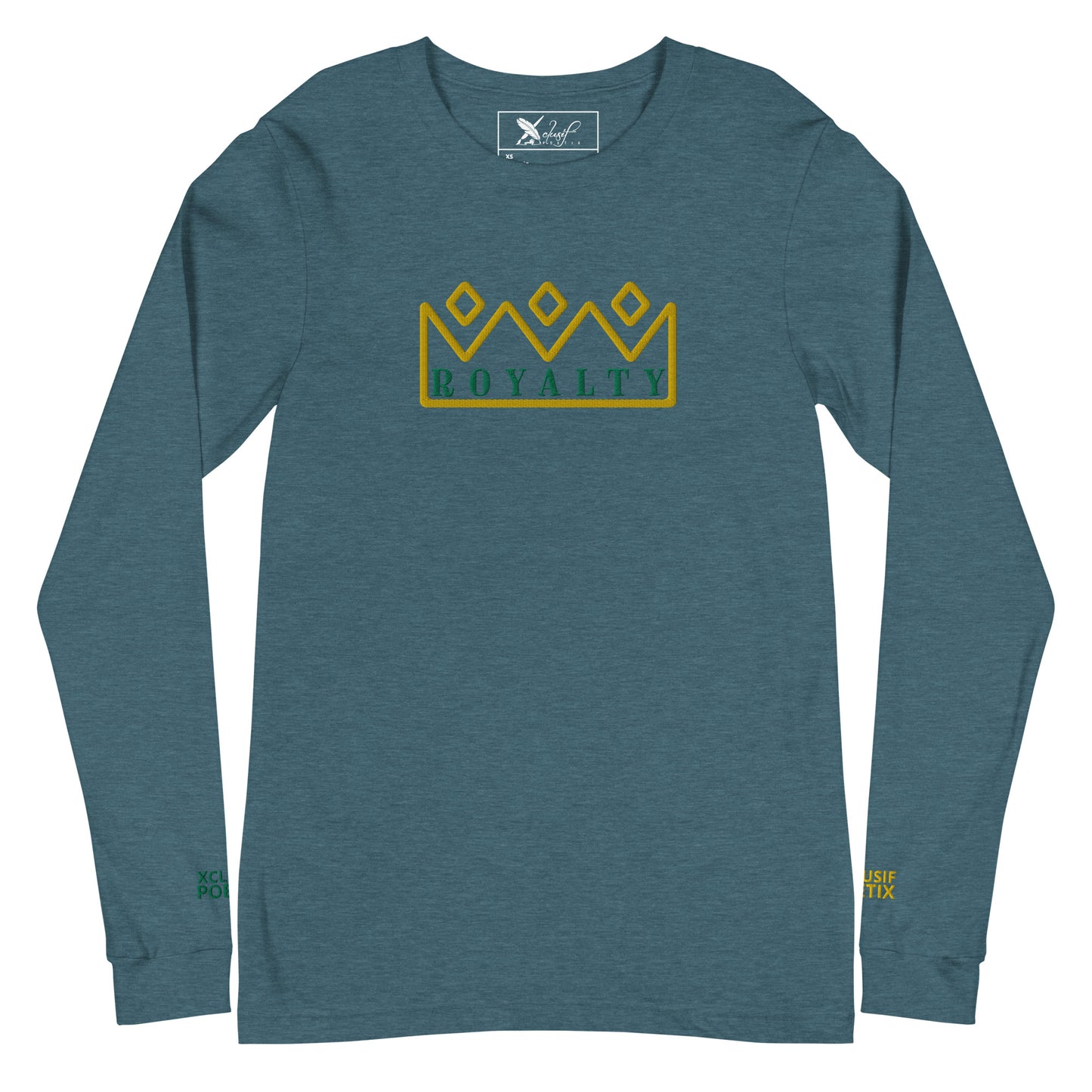 ROYALTY BY XCLUSIF POETIX Embroidery Unisex Long Sleeve Tee