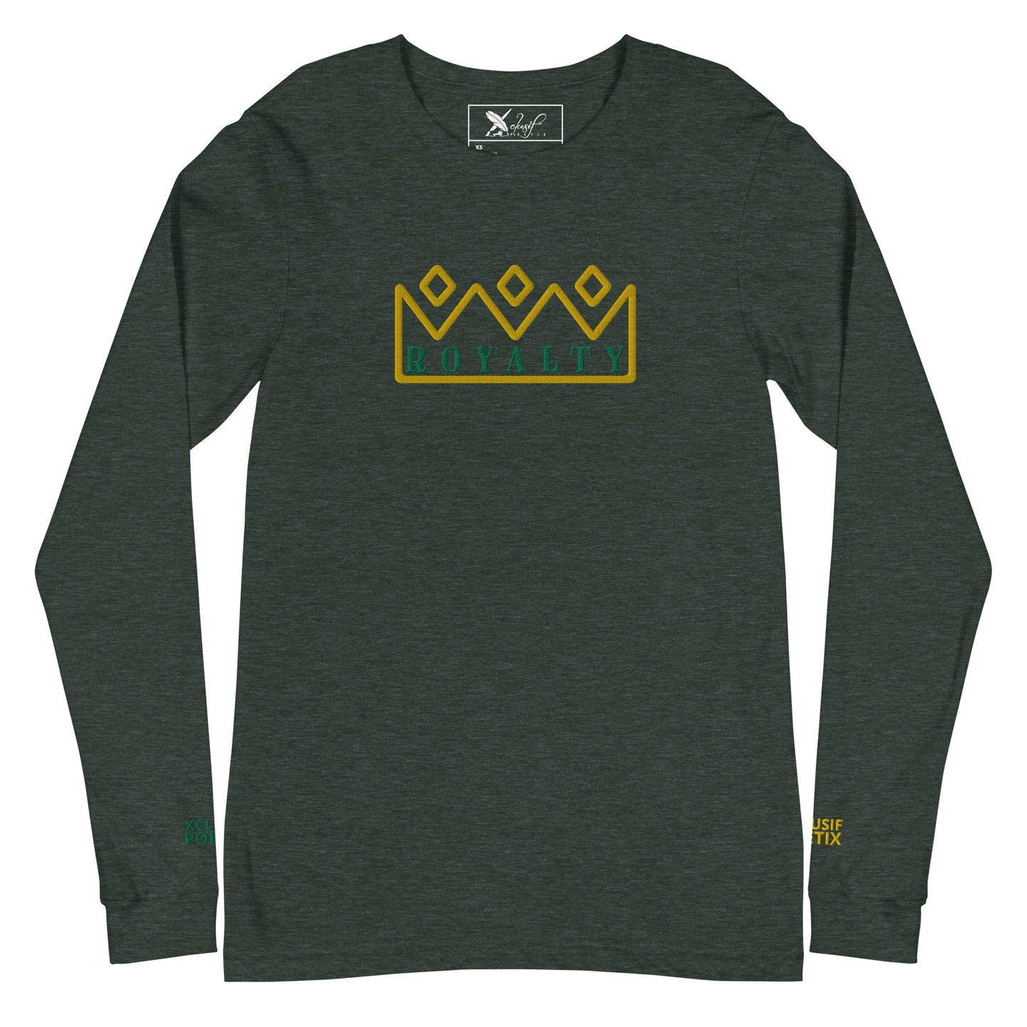 ROYALTY BY XCLUSIF POETIX Embroidery Unisex Long Sleeve Tee