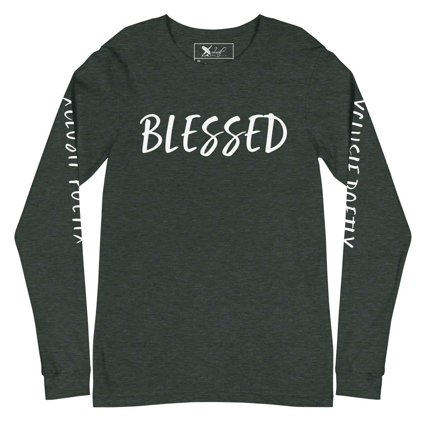 BLESSED BY XCLUSIF POETIX Unisex Long Sleeve Tee