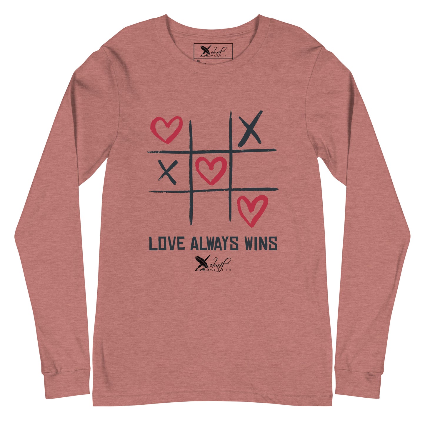 "LOVE ALWAYS WINS" BY XCLUSIF POETIX Unisex Long Sleeve Tee