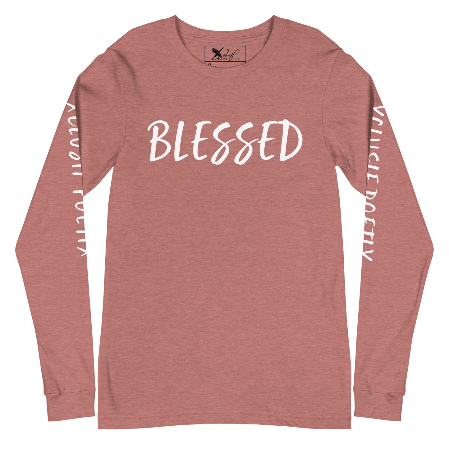 BLESSED BY XCLUSIF POETIX Unisex Long Sleeve Tee